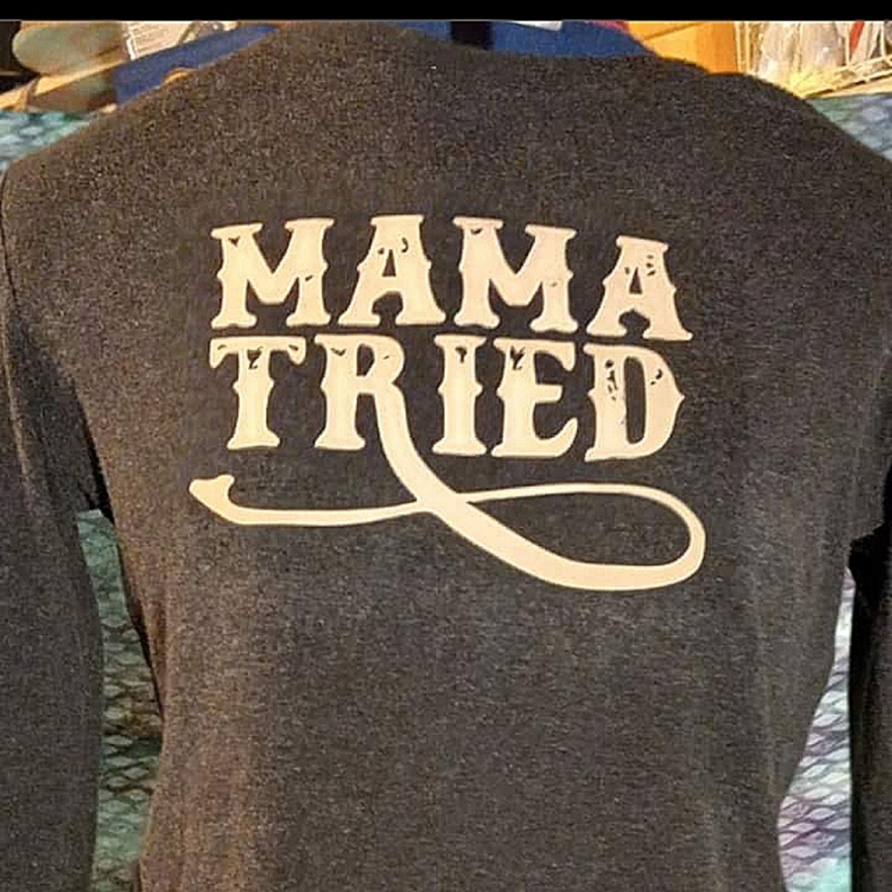 Grey long sleeve fitted shirt